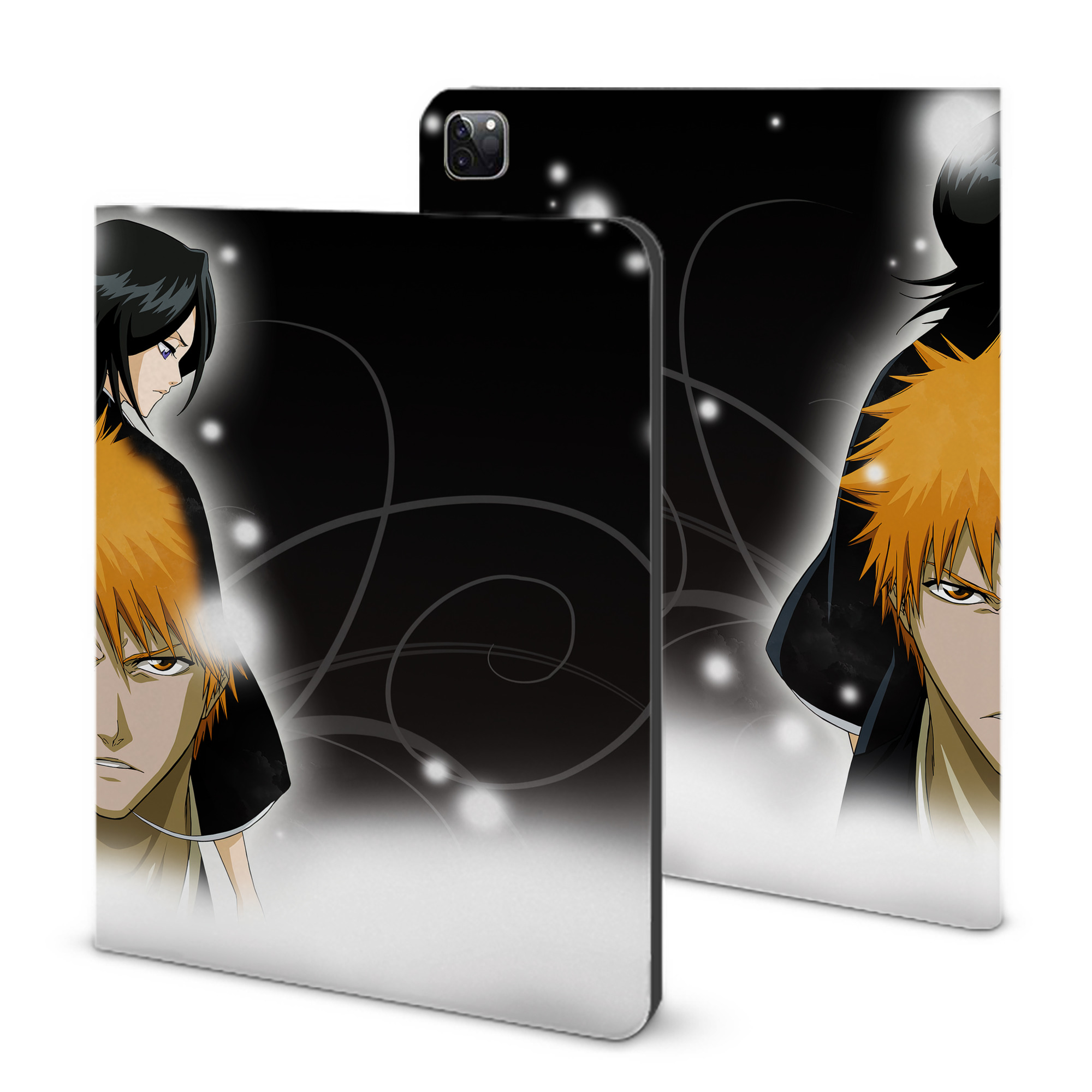 （画像用） ブリーチ BLEACH IPad ケース ブック型 PUレザー TPU 耐衝撃 軽量 薄型 ペン収納なし 全面保護 IPad 各モデル対応